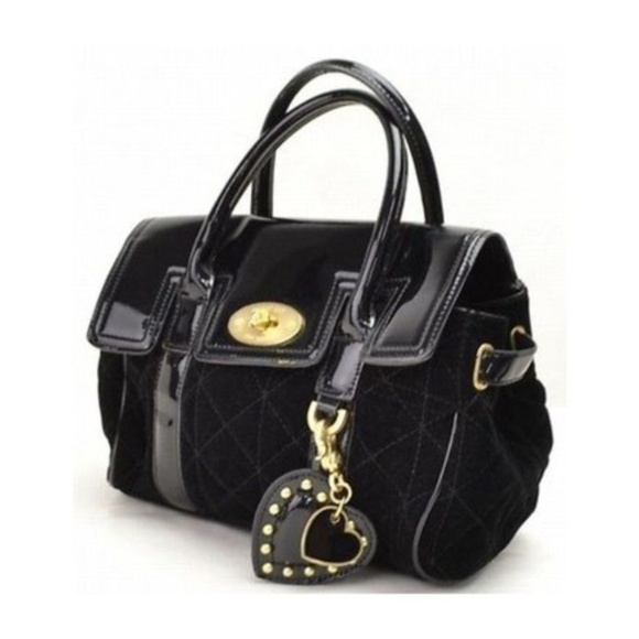 Mulberry for Target - Black Velvet Satchel - Picture 1 of 3